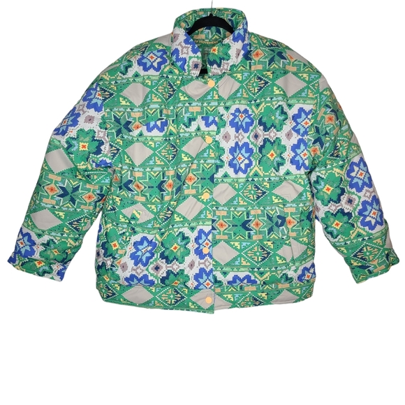 FP Movement by Free People Jackets & Blazers - Free People Movement Bunny Slope Printed Puffer Jacket OB1323583 Large NWT
